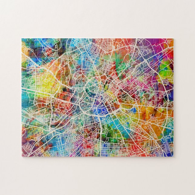 Puzzle Mapa de la ciudad de la calle de Manchester (Horizontal)