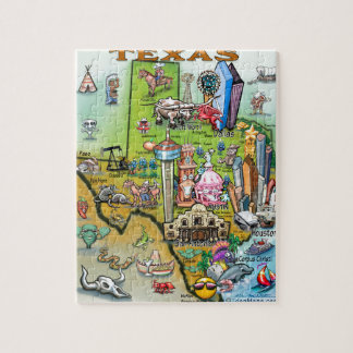 Puzzle Mapa de la diversión de Tejas