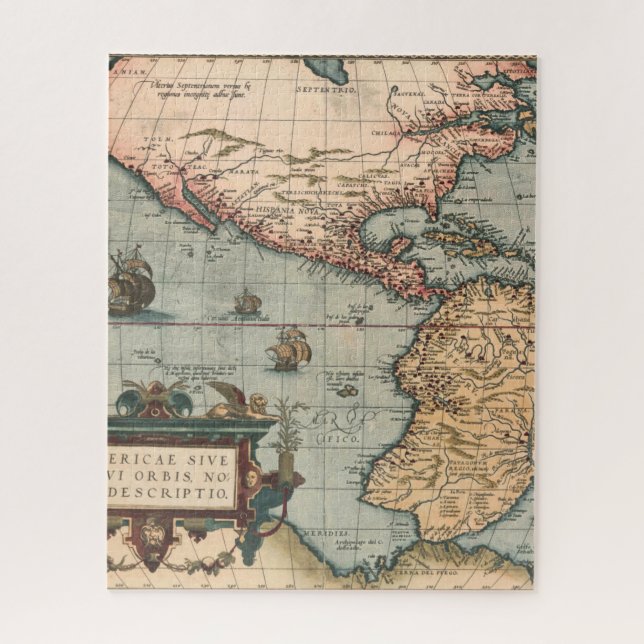 Puzzle Mapa de la época de Norteamérica (Vertical)