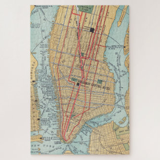 Puzzle Mapa de la época de Nueva York (1900)