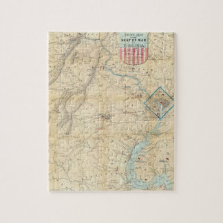 Puzzle Mapa de la Guerra Civil de Virginia del Norte (186