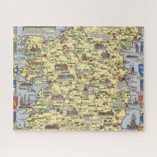 Puzzle Mapa de la Irlanda histórica