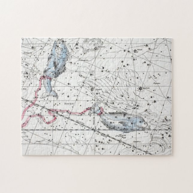 Puzzle Mapa de la placa XXII de las constelaciones (Horizontal)