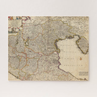 Puzzle Mapa de la región de Venecia, Italia