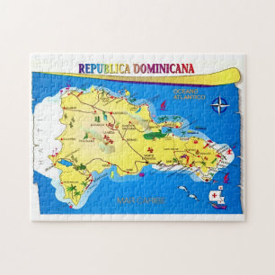 Puzzle Mapa de la República Dominicana 11x14 