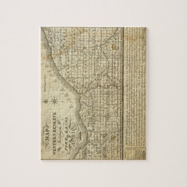 Puzzle Mapa de la Reserva Occidental (Vertical)