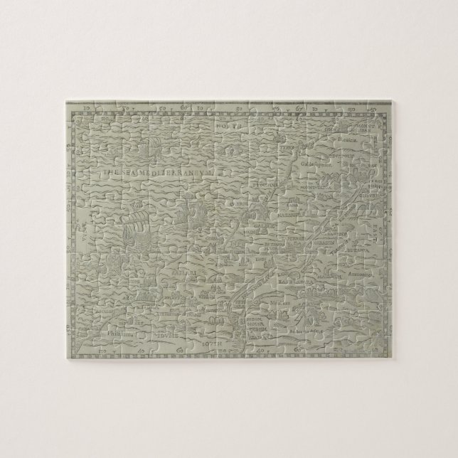 Puzzle Mapa de la Tierra Santa (Horizontal)