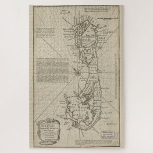Puzzle Mapa de las Bermudas (1752)