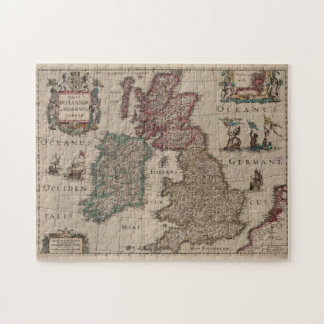 Puzzle Mapa de las Islas Británicas (1617)