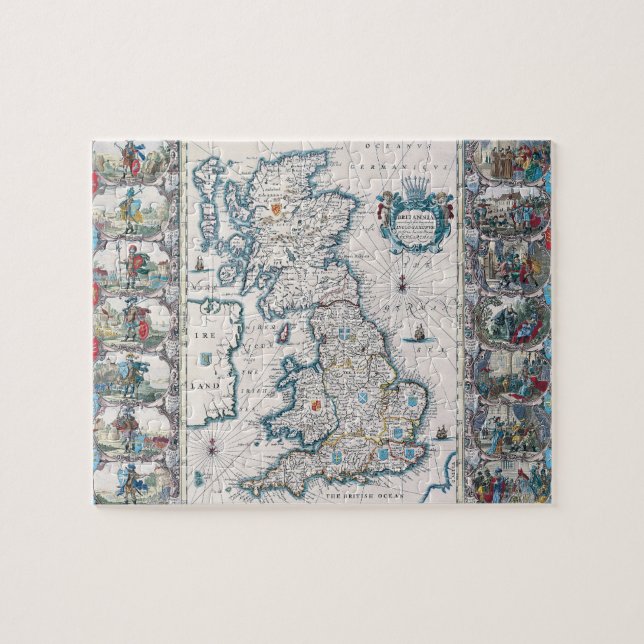 Puzzle Mapa de las Islas Británicas 2 (Horizontal)