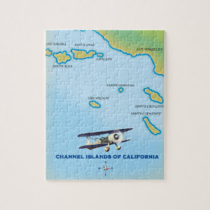 Puzzle Mapa de las Islas del Canal de California