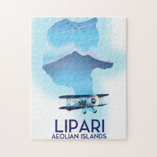 Puzzle Mapa de las Islas Eolias Lipari