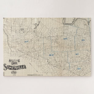 Puzzle Mapa de las MAMÁES de Somerville (1910)
