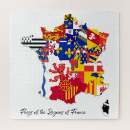 Puzzle Mapa de las regiones francesas, Francia, educativa