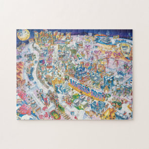 Puzzle Mapa de Las Vegas