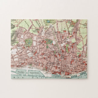 Puzzle Mapa de Lisboa Portugal 11x14