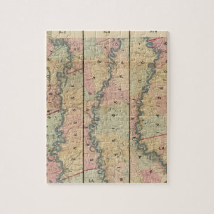 Puzzle Mapa de Lloyd del río Misisipi Inferior