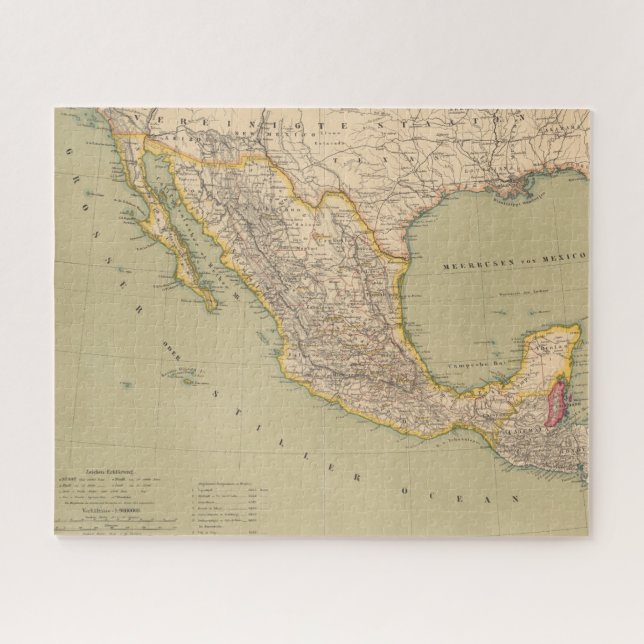 Puzzle Mapa de México (Horizontal)