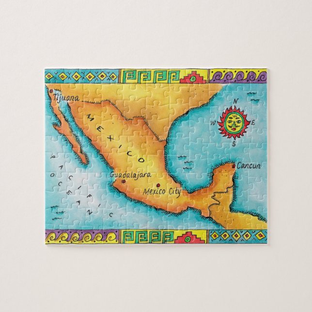 Puzzle Mapa de México (Horizontal)