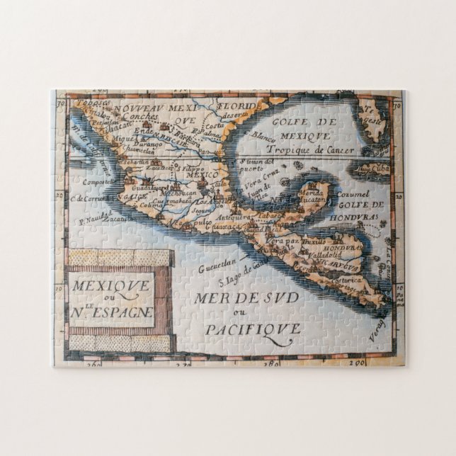 Puzzle Mapa de México o de nueva España el | 1625 (Horizontal)