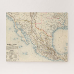 Puzzle Mapa de México y Texas