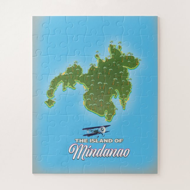 Puzzle Mapa de Mindanao (Vertical)