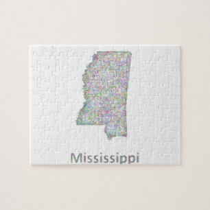 Puzzle Mapa de Mississippi