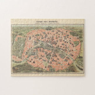 Puzzle Mapa de Monumentos de la Antigua Francia de París
