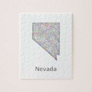 Puzzle Mapa de Nevada