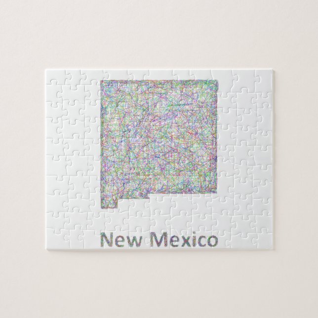 Puzzle Mapa de New México (Horizontal)