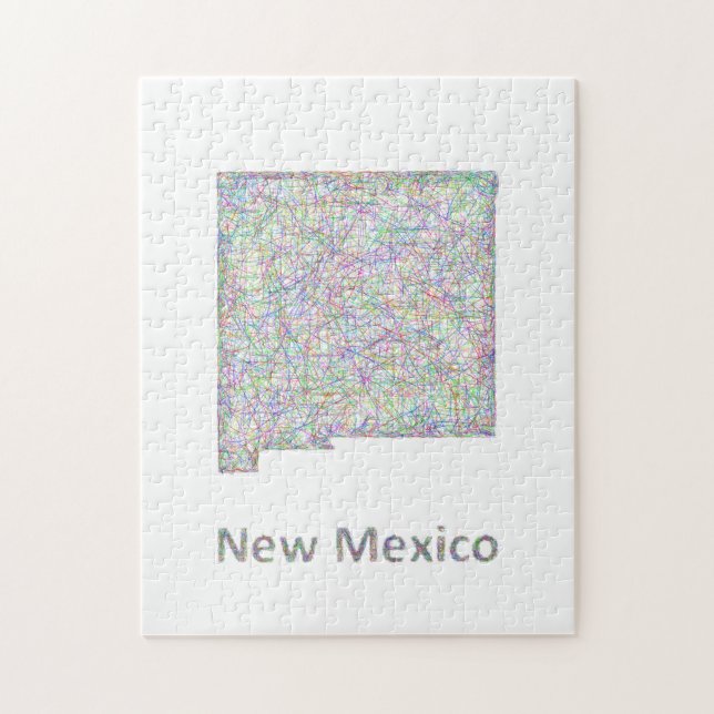 Puzzle Mapa de New México (Vertical)