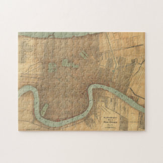 Puzzle Mapa de Nueva Orleans (1919)