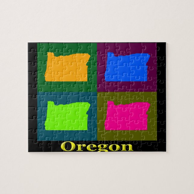 Puzzle Mapa de Oregon (Horizontal)