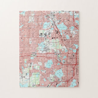 Puzzle Mapa de Orlando la Florida (1995)