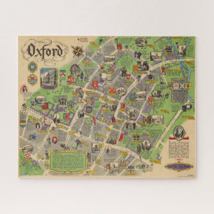 Puzzle Mapa de Oxford, Inglaterra (British Railways)
