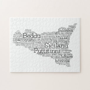 Puzzle Mapa de palabras siciliano