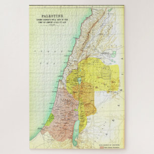Puzzle Mapa de Palestina de Cristo del Viejo 37AD