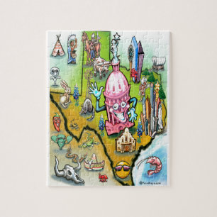 Puzzle Mapa de Personalizados de Austin Texas