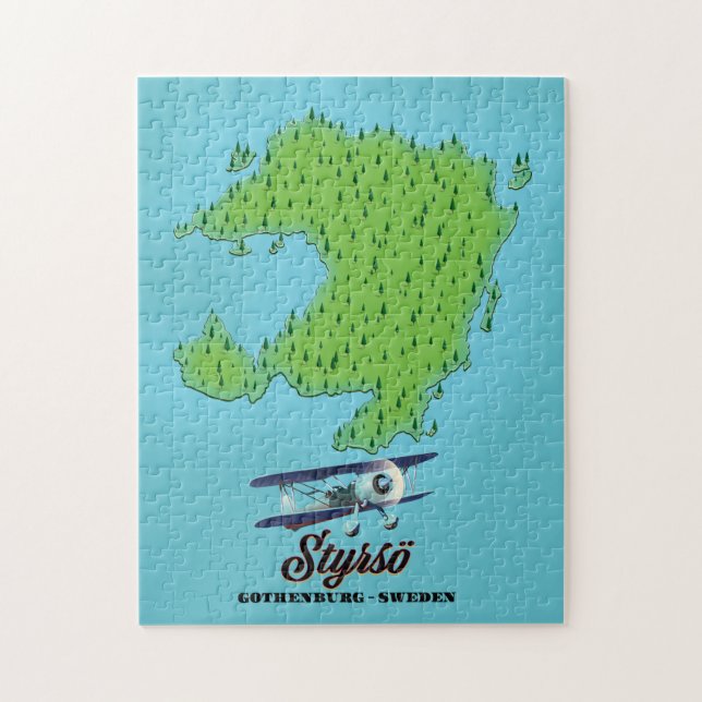 Puzzle Mapa de referencia de Styrsö gothenburg (Vertical)