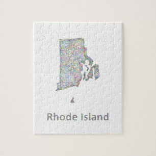 Puzzle Mapa de Rhode Island