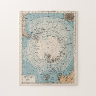 Puzzle Mapa de rutas de exploración de la Antártida vinta
