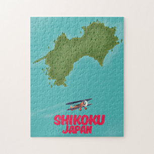 Puzzle Mapa de Shikoku Japón