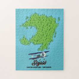 Puzzle Mapa de Styrsö Gotemburgo Suecia