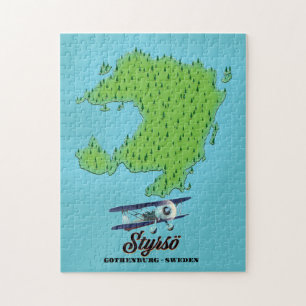 Puzzle Mapa de Styrsö Gotemburgo Suecia