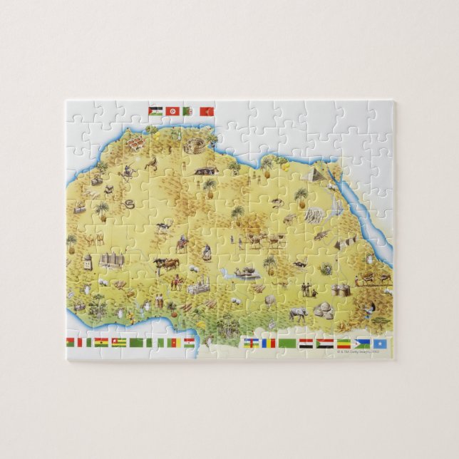 Puzzle Mapa de Sudáfrica 2 (Horizontal)