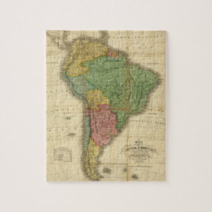 Puzzle Mapa de Sudamérica de 1826 de Anthony Finley