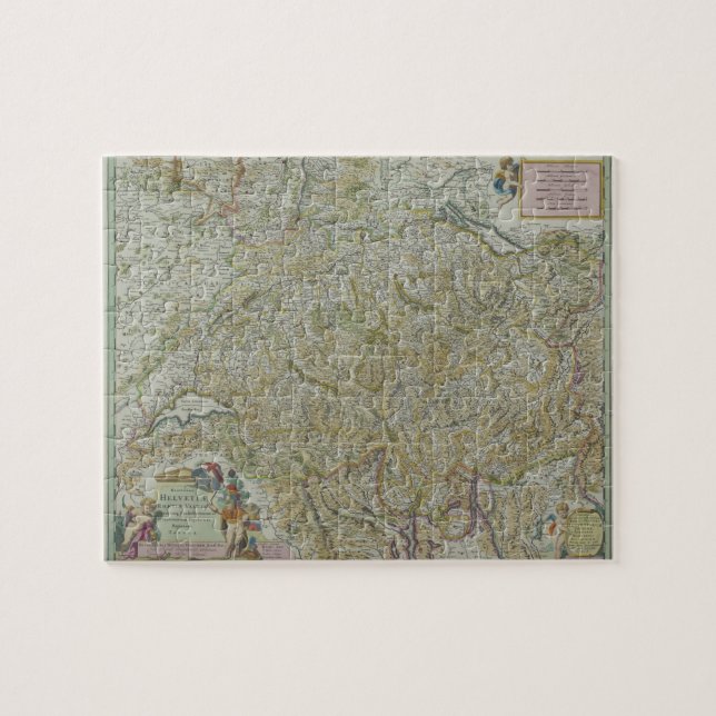 Puzzle Mapa de Suiza 2 (Horizontal)