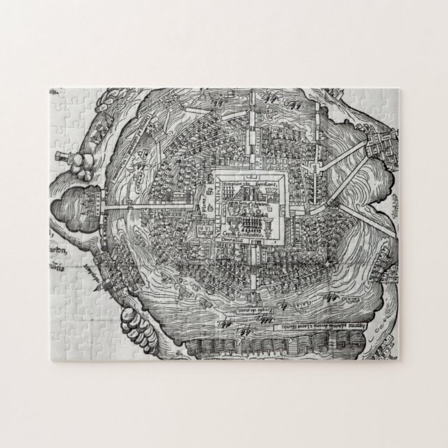 Puzzle Mapa de Tenochtitlan (Horizontal)