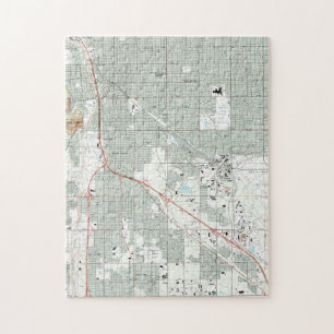 Puzzle Mapa de Tucson Arizona (1992)