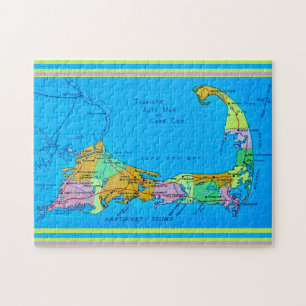 Puzzle Mapa de turismo de Old Cape Cod